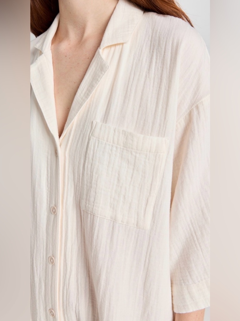 NWT: Madewell Light Spun Cover up Maxi Shirt Dress - Picture 4 of 7